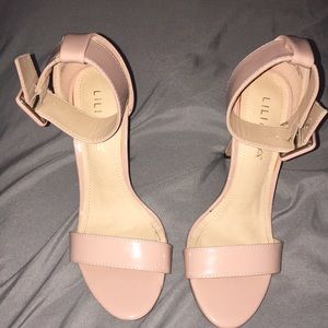 Blush colored heels.